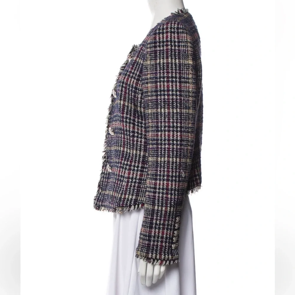 Veronica Beard Metallic Navy Tweed Jerry Jacket NWOT - Picture 8 of 11